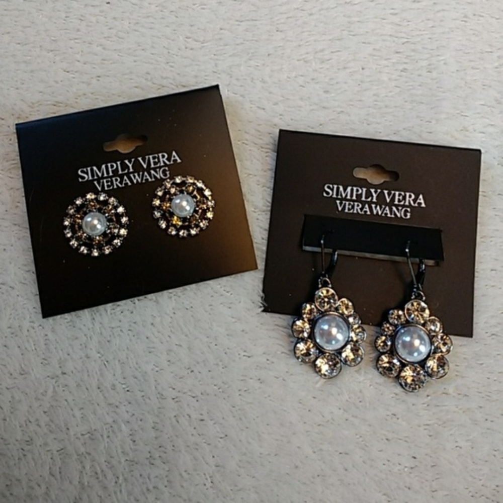 Vera Wang Earrings - Two pairs!